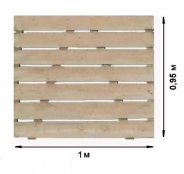 Настил деревянный 1х0,95 м