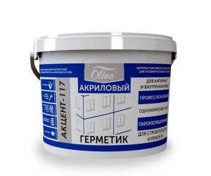Герметик акриловый пароизоляционный Акцент 117 (15кг)