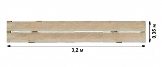 Настил деревянный 3,2х0,35 м
